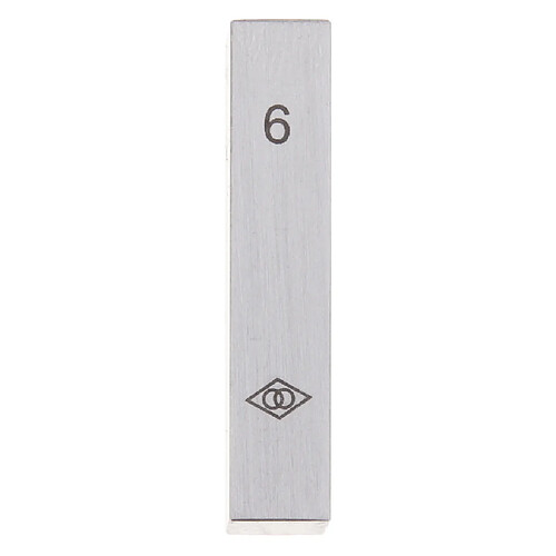 Mesure de jauge de bloc en acier simple Calibre de bloc standard spécial jauge 6 mm