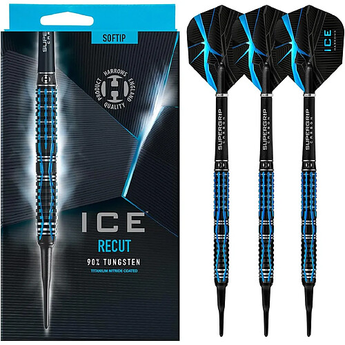 Harrows Fléchettes Ice Recut 90 soft 18g R