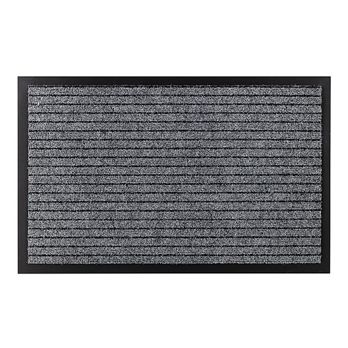 RUGSX Paillasson antidérapant pour les mètres courants DURA 2862 extérieur, intérieur, sur caoutchouc - gris 50x80 cm