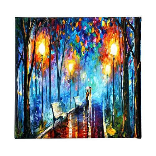 EPIKASA Impression sur Toile Sous la Pluie 4, Multicouleur, Polyester, 60x3x60 cm