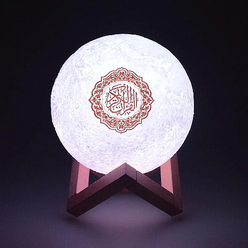 Universal Ramadan Gift Coran haut-parleur coran lampe musulmane Lumière avec application Control 3D LAMPLE LOCE AVEC TÉMORIE CONTRÔLE