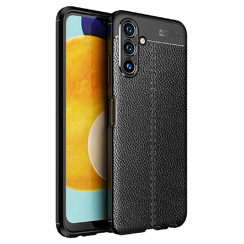 Coque en TPU anti-empreintes digitales, texture litchi noir pour votre Samsung Galaxy A13 5G