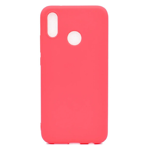 Wewoo Coque Souple Pour Huawei P20 Lite Etui TPU Candy Color Rouge