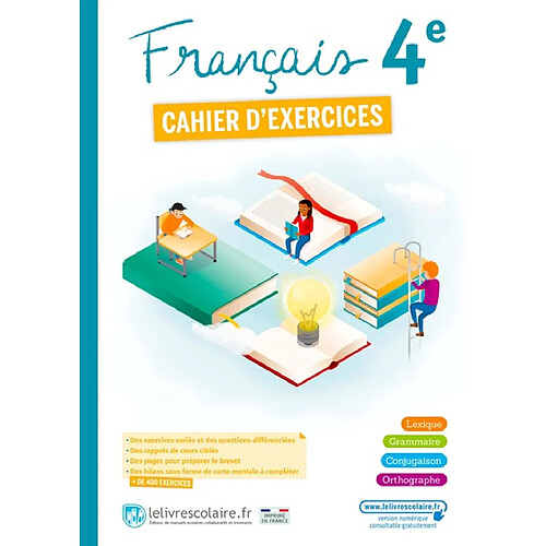 Français 4e : cahier d'exercices