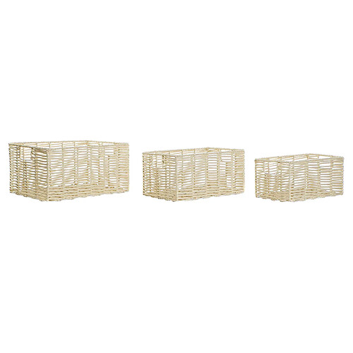 Set de basket DKD Home Decor Corde (40 x 30 x 20 cm)