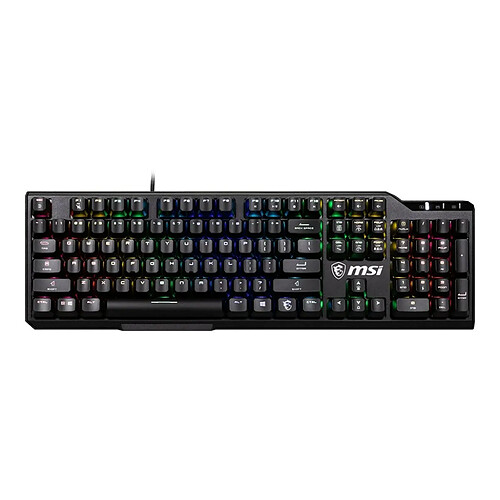 Clavier MSI VIGOR GK41 LR US Noir Multicouleur QWERTY