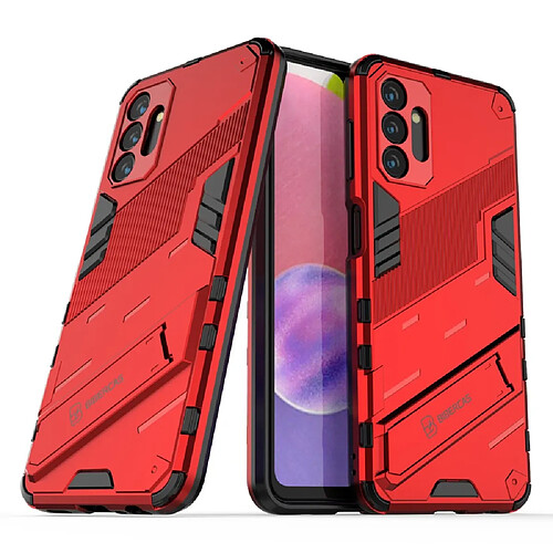 Coque en TPU antichoc avec béquille rouge pour Samsung Galaxy A13 5G