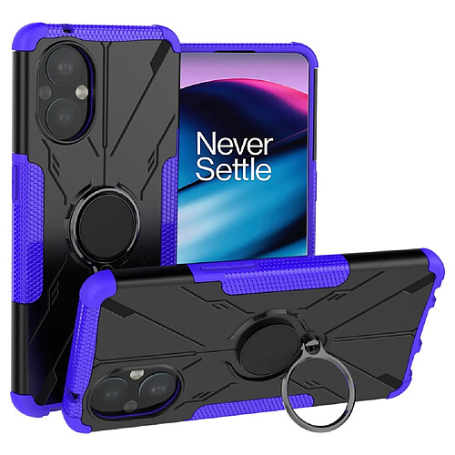 Coque en TPU anti-chute avec béquille pour votre OnePlus Nord N20 5G - violet