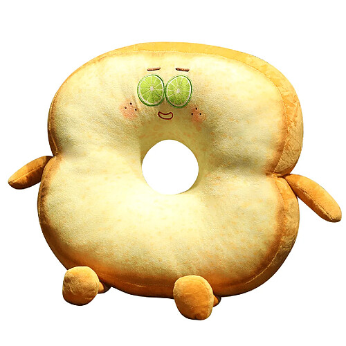 Universal Jouet de pain tranché en peluche simulé mignon créatif toast doux sieste sommeil sieste dessin animé canapé dossier coussin poupée cadeau | oreiller de luxe (40 * 40 * 12cm)