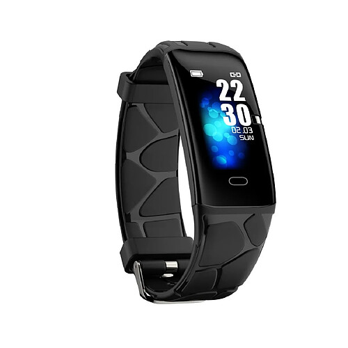 Wewoo Bracelet connecté E58 Écran couleur IPS de 0,96 pouce Smartwatch IP67 imperméablerappel d'appel à l'assistance / surveillance de la fréquence cardiaque / de la pression artérielle / du sommeil / Oxymètre noir