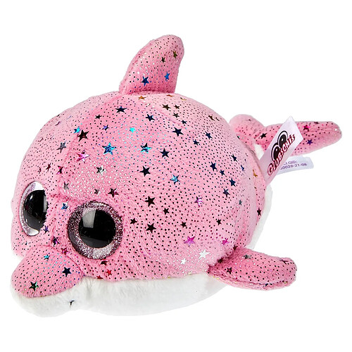 Nici Peluche Dauphin Dolfina Glubschis Couverte d'Étoiles Scintillantes Multicolore