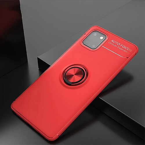 Lenuo Coque en TPU avec béquille rouge pour votre Samsung Galaxy A81/Note 10 Lite