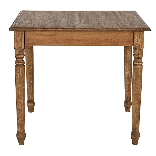 Pegane Table à manger, table de repas en bois coloris naturel - longueur 90 x profondeur 90 x Hauteur 80 cm