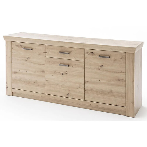 Pegane Buffet coloris chêne poutre - Longueur 183 x Hauteur 84 x Profondeur 45 cm