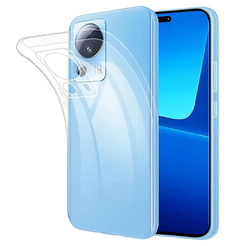 Htdmobiles Coque pour Xiaomi 13 Lite 5G - housse etui silicone gel fine + film ecran - TRANSPARENT TPU