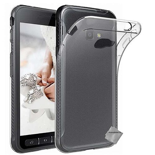 Htdmobiles Coque silicone gel fine pour Samsung Galaxy Xcover 4S + verre trempe - TPU TRANSPARENT