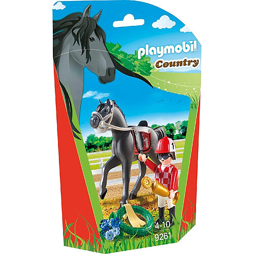 Playmobil® PLAYMOBIL 9261 Jockey avec cheval de course