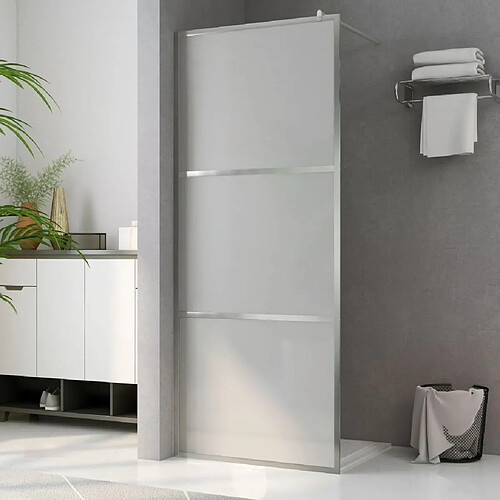 vidaXL Paroi de douche à l'italienne à verre ESG dépoli 80x195 cm