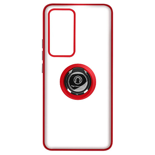 Avizar Coque pour Xiaomi 12T et 12T Pro Bague Compatible Support Magnétique Rouge