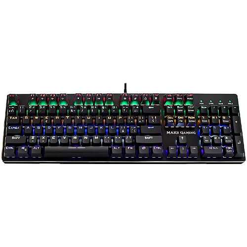 Mars Gaming MK4B - Clavier de jeu mécanique, RGB, anti-ghosting, layout italienne