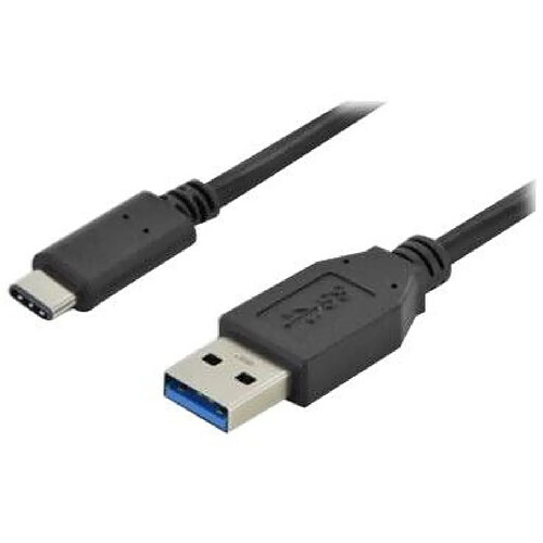 Digitus 1m, USB3.0-C/USB3.0-A câble USB USB A USB C Noir