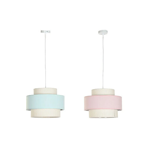 DKD Home Decor Suspension - Vert/Rose clair - 40 x 40 x 30 cm