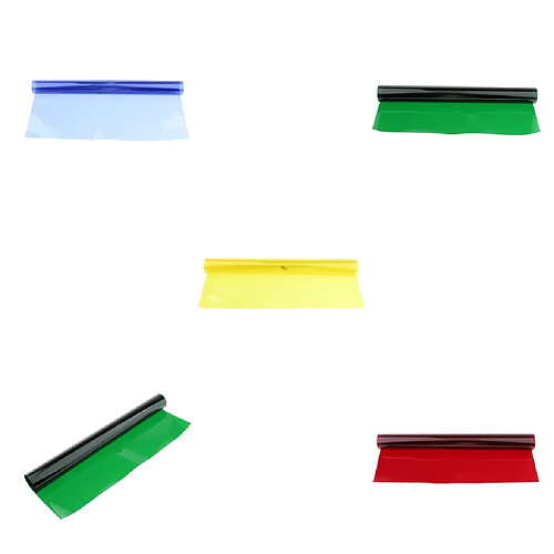 Filtre De Couleur Gel Transparent 5 Pièces Transparent Pour Lumière Flash Studio DJ