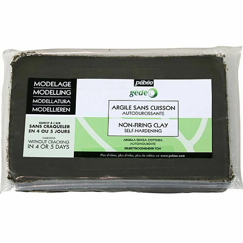 Pebeo Pain d'argile sans cuisson - Gris béton - 1,5 kg