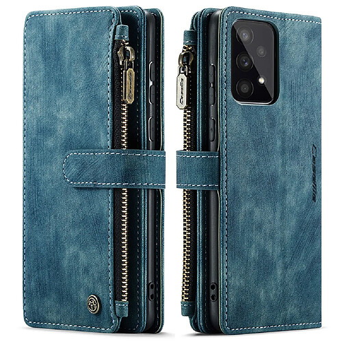 Etui en PU CASEME avec support et pochette zippée vert pour votre Samsung Galaxy A33 5G