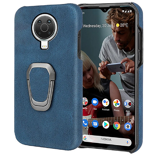 Coque en TPU + PU avec béquille, bleu pour votre Nokia G20