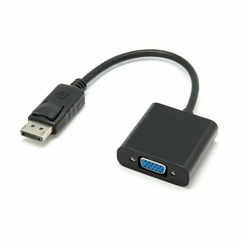 Adaptateur DisplayPort vers VGA PcCom Essential Noir 15 cm