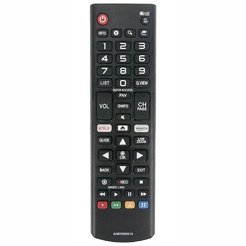 GUPBOO Télécommande Universelle de Rechange télécommande adaptée pour AKB75095314 LG TV