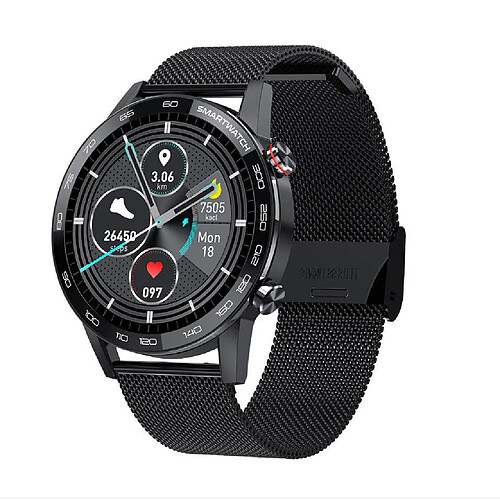 Chrono Montre Connect¨¦e Chronus LF26 IP68 ?tanche Fitness Tracker-Noir