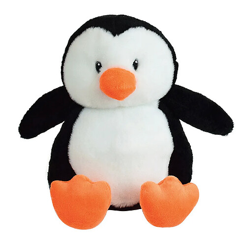 Jemini/Fun House Peluche bouillote Pingouin noir et blanc - H 19 cm