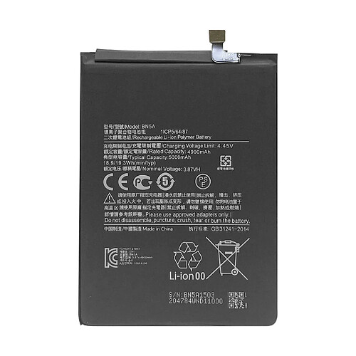 Avizar Batterie pour Redmi 10, Note 10 5G et Poco M3 Pro 5G 5000mAh Remplace BN5A