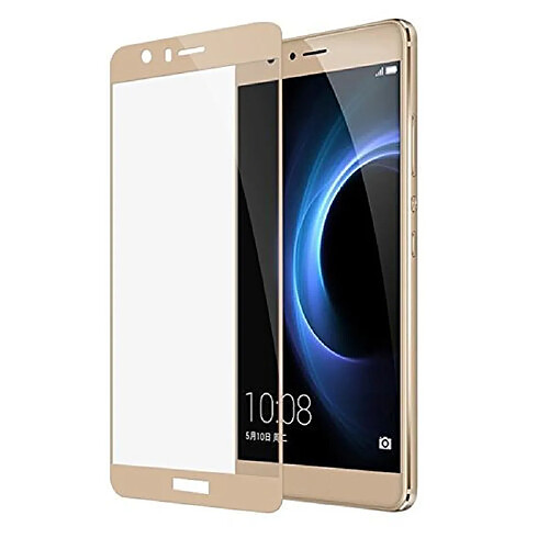 Xeptio Huawei Honor 8 PRO 4G : Protection d'écran FULL Cover en verre trempé - Tempered glass Screen protector doré