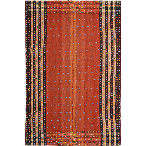 Vidal Tapis de laine 245x162 rouge Jajim