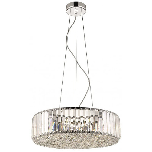 Luminaire Center Suspension en cristal POOLE 5 Lumières