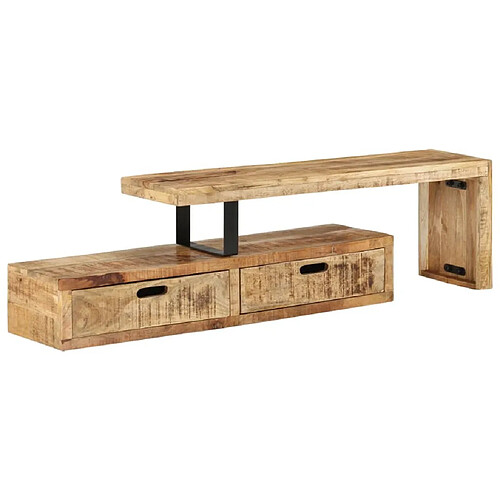 Maison Chic Meuble TV scandinave - Banc TV pour salon bois massif de manguier -MN53192