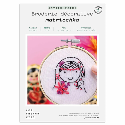 Youdoit Coffret DIY - Broderie décorative - Matriochka