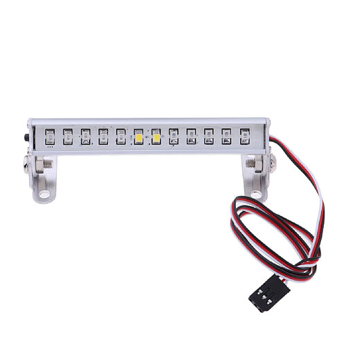 93mm longueur 12 leds toit lumières barre pour 1/16 1/12 camions rc b blanc bleu rouge