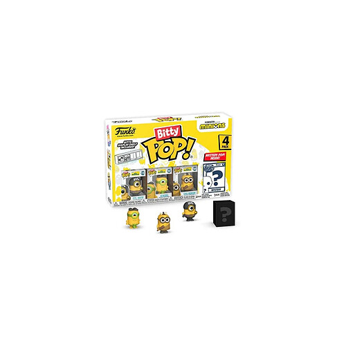 Funko Les Minions - Pack 4 figurines Bitty POP! Vinyl Eye Matie 2,5 cm