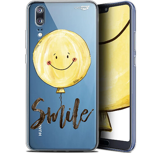 Caseink Coque arrière Huawei P20 (5.8 ) Gel HD [ Nouvelle Collection - Souple - Antichoc - Imprimé en France] Smile Baloon