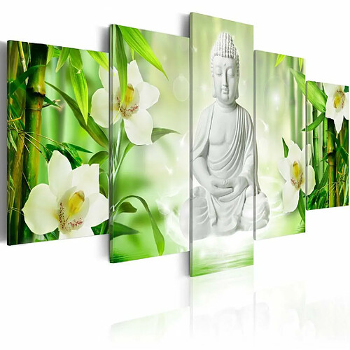 Paris Prix Tableau Imprimé Buddha & Jasmine 50 x 100 cm