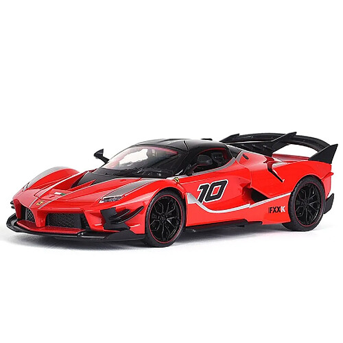 Universal Grande taille 1: 24 Evo Racing Voiture en alliage Voiture jouet moulé sous pression Modèle de voiture jouet simulé haut Cadeau pour enfants | Voiture jouet moulé sous pression(Rouge)