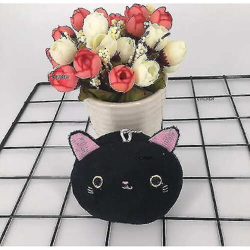 Universal 6Colors, nouvelle poupée en peluche de chat, poupée en peluche Little Key Chainblack