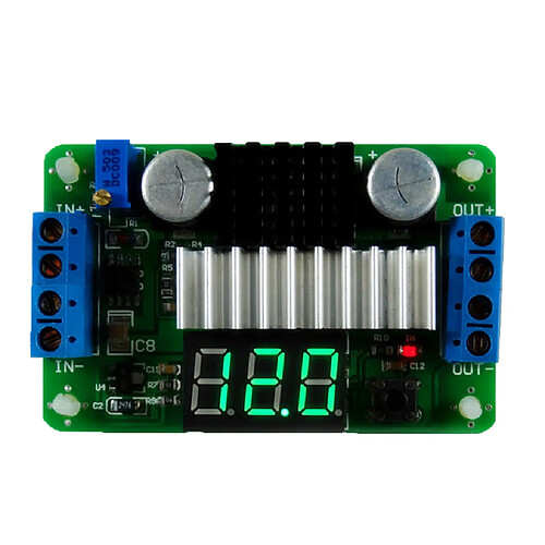 ltc1871 dc à dc 100w 3.5-30v boost voltmètre module d'up-up avec led verte