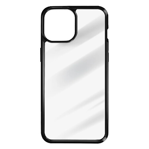 Avizar Coque pour iPhone 15 Plus Rigide Contour Souple Antichoc Série Solid Frame Noir