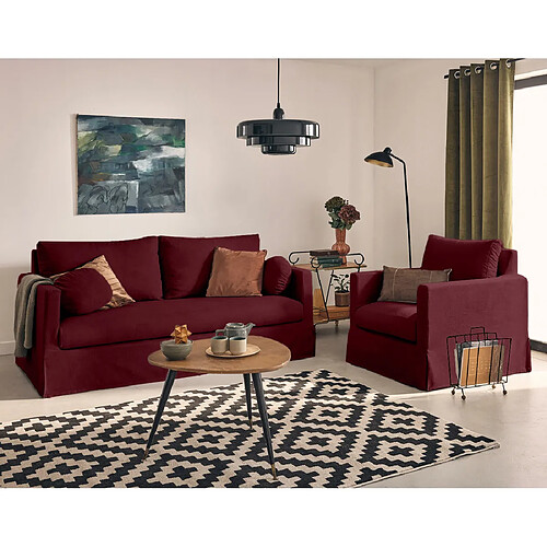 Lisa Design Serena - fauteuil déhoussable en tissu