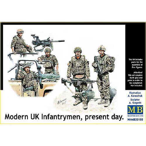 Master Box Figurine Mignature Modern Uk Infantrymen, Present Day